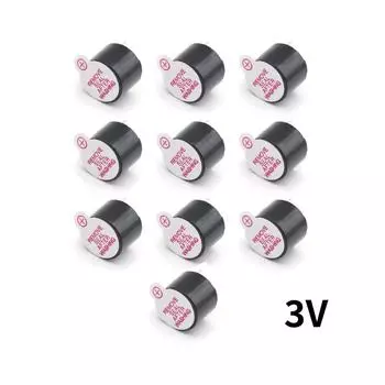 10 шт./лот 12*9,5 мм 3 В 3,3 В 5 В 12 В активный магнитный зуммер длинный непрерывный звуковой сигнал