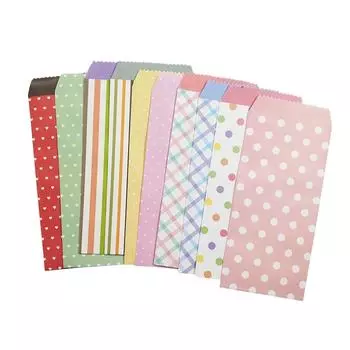 10 шт./лот 195x85 мм милые полосатые точки свежий бумажный конверт креативный инструмент для самостоятельного изготовления поздравительная открытка обложка скрапбукинг подарок