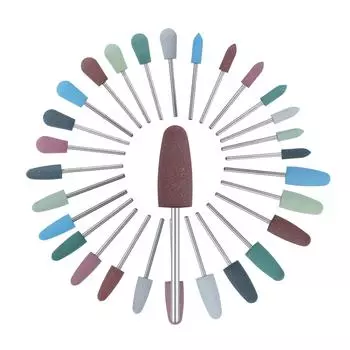 10 шт./лот 2,35 мм стоматологические силиконовые резиновые полировщики боры шлифовальные головки хвостовик HP вращающийся инструмент для отбеливания зубов стоматолог