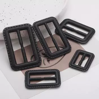 10 шт./лот 3-5 см высококачественная ветровка пальто ремень пуговица черный кофейный прямоугольный пластиковый ремень пряжка аксессуар 30mm