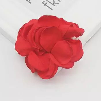10 шт./лот 3 Шикарный пышный атласный цветок для повязки на голову для маленьких девочек, аксессуары для волос, принадлежности для волос с цветком для малышей