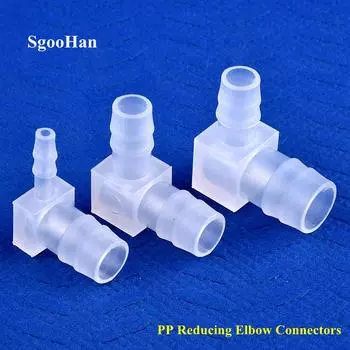10 шт./лот 4~25 мм PP редукционные угловые соединители для аквариума, воздушного насоса, аэратора, пагоды, шлангового соединения, редуктора, фитинги для садовых поливных труб 3.2 x 2.4mm (10 Pieces)