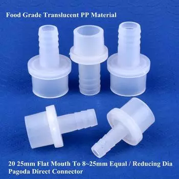 10 шт./лот 9,5~25 мм плоский до 8~25 мм пагода прямой соединитель фитинги для аквариума шланговое соединение воздушного насоса садовые капельные ирригационные трубные соединители P9.5-8mm (10 Pieces)