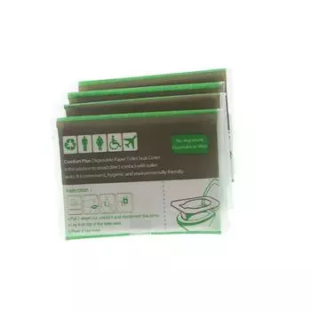 10 шт./лот аксессуары для ванной комнаты одноразовый чехол для сиденья унитаза портативный коврик для унитаза водорастворимый безопасный для путешествий кемпинга