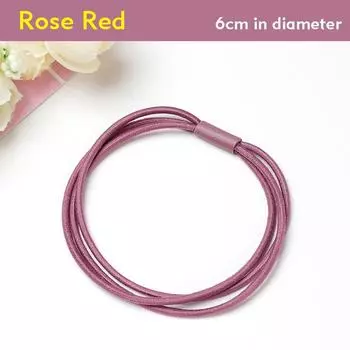 10 шт./лот Базовые женские резинки для волос для девочек Эластичная резинка Простые модные аксессуары для волос Три пряди Скранчи Держатель Подарки Size fits all