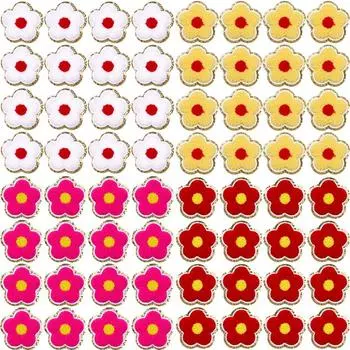 10 шт./лот цветочные нашивки для одежды мультфильм полотенце вышитые нашивки на одежду наклейки на крючки и петли швейные нашивки