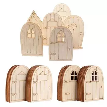 10 шт./лот деревянные подвески для дверей Fariy, мини-ландшафтные украшения для дома, садовые украшения, детские подарки, принадлежности для рисования своими руками