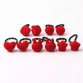 10 шт./лот Детские милые аксессуары для волос Конфетный цвет Детские эластичные резинки для волос Веревка Хвост Шарик Повязки на голову Девочки Резинки для волос