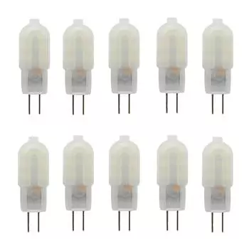 10 шт./лот G4 1 Вт 12 светодиодов AC DC 12 В SMD 2835 светодиодная лампа замена 10 Вт 20 Вт галогенная лампа для домашних люстр Pack of 10 белый