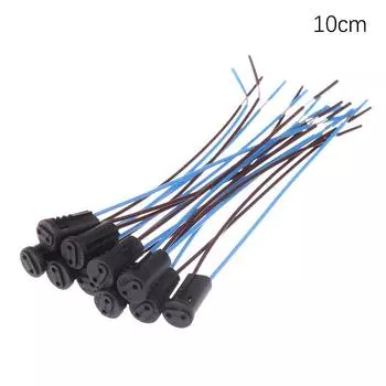 10 шт./лот G4 патрон лампы 10 см/20 см белый/черный G4 патрон лампы для светодиодных головок лампочка галогенная лампочка патрон 10cm