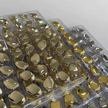 10 шт./лот гладкие металлические пуговицы 15 мм красивое покрытие металл нестандартная ножка пуговицы одежда аксессуары 15mm