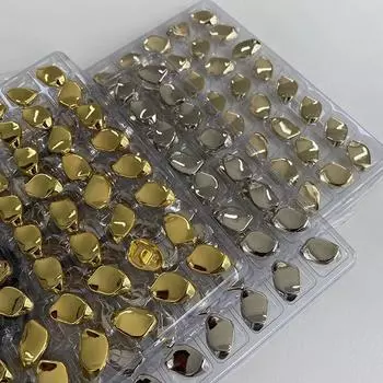 10 шт./лот гладкие металлические пуговицы 15 мм красивое покрытие металл нестандартная ножка пуговицы одежда аксессуары 15mm