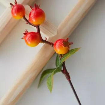 10 шт./лот искусственный цветок фрукт маленький поддельный цветок яблоня маленький фрукт маленький яблоня поддельный цветок имитация маленького яблока реквизит для стрельбы 10pcs/lots оранжевый