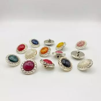 10 шт./лот красочные пуговицы 21/25 мм золотого цвета пластиковые пуговицы на ножке пуговицы для пальто аксессуары для самостоятельного шитья одежды 21mm красный