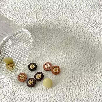 10 шт./лот креативные грибовидные пуговицы 11,5/15 мм модные деревянные пуговицы на ножке аксессуары для шитья одежды 11.5mm коричневый
