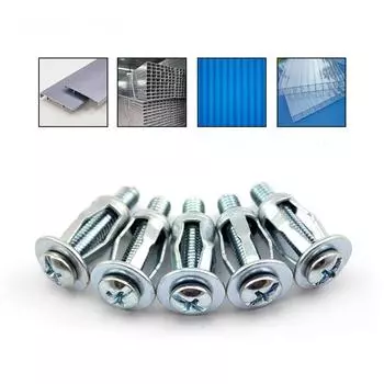 10 шт./лот M5 M6 гайки для крепления, зажим для расширения, лепестковая заклепка, стопорная гайка, болт, полые заклепки из углеродистой стали, заклепочник, фиксированное оборудование