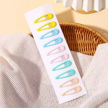 10 шт./лот Милая форма BB Заколки для волос Y2k Металлические заколки Набор Женщины Девушки Ребенок Зажимы для волос Кофейный Молочный цвет Заколки Аксессуары