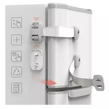 10 шт./лот многофункциональный детский замок безопасности для шкафа дверцы ящика шкафа замки безопасности для детей защитник уход за ребенком