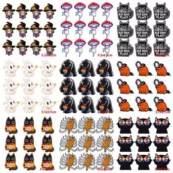 10 шт./лот мультфильм аниме нашивки термонаклейки для одежды животные вышитые нашивки для одежды плавкие нашивки значки на липучках