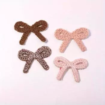 10 шт./лот новые нашивки-банты аксессуары модная вышивка полые полиэстер пряжа банты наклейки 10pcs