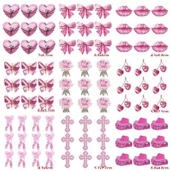 10 шт./лот оптовая продажа цветы бабочка вышитые нашивки для одежды мультфильм нашивка утюгом нашивки на одежду аппликация наклейки