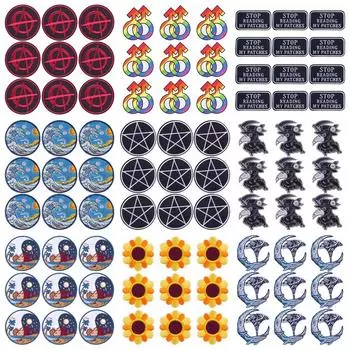 10 шт./лот, оптовая продажа, вышивка, железные нашивки для одежды, нашивки для одежды, куртки, декор, аппликация, принадлежности для шитья