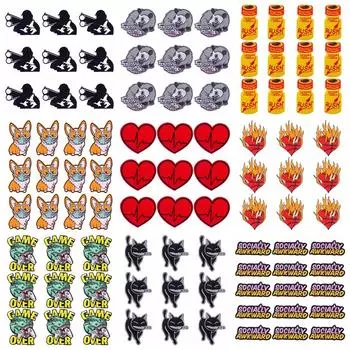 10 шт./лот, оптовая продажа, вышивка, железные нашивки для одежды, нашивки для одежды, куртки, декор, аппликация, принадлежности для шитья