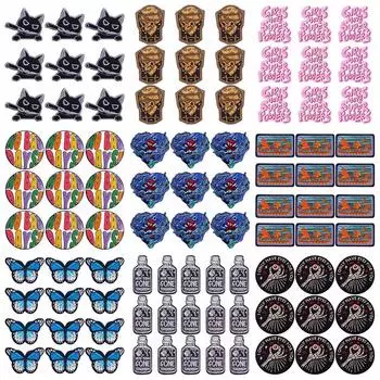 10 шт./лот, оптовая продажа, вышивка, железные нашивки для одежды, нашивки для одежды, куртки, декор, аппликация, принадлежности для шитья