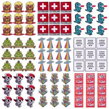 10 шт./лот, оптовая продажа, вышивка, железные нашивки для одежды, нашивки для одежды, куртки, декор, аппликация, принадлежности для шитья