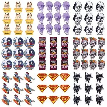 10 шт./лот, оптовая продажа, вышивка, железные нашивки для одежды, нашивки для одежды, куртки, декор, аппликация, принадлежности для шитья