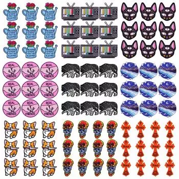 10 шт./лот, оптовая продажа, вышивка, железные нашивки для одежды, нашивки для одежды, куртки, декор, аппликация, принадлежности для шитья