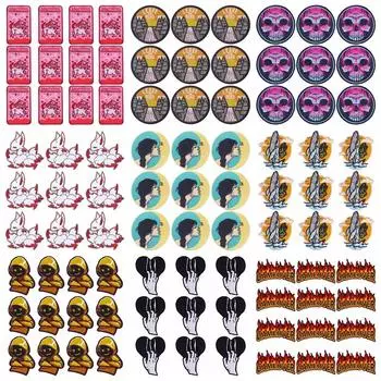 10 шт./лот, оптовая продажа, вышивка, железные нашивки для одежды, нашивки для одежды, куртки, декор, аппликация, принадлежности для шитья