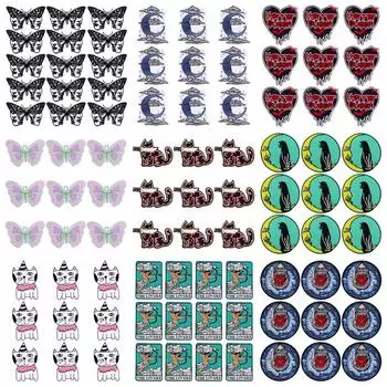 10 шт./лот, оптовая продажа, вышивка, железные нашивки для одежды, нашивки для одежды, куртки, декор, аппликация, принадлежности для шитья