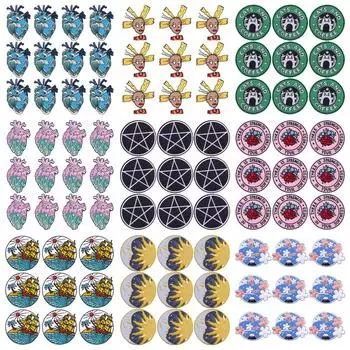 10 шт./лот, оптовая продажа, вышивка, железные нашивки для одежды, нашивки для одежды, куртки, декор, аппликация, принадлежности для шитья