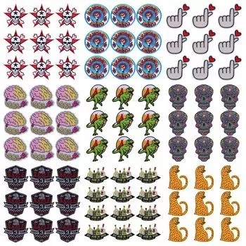 10 шт./лот, оптовая продажа, вышивка, железные нашивки для одежды, нашивки для одежды, куртки, декор, аппликация, принадлежности для шитья