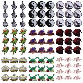 10 шт./лот, оптовая продажа, вышивка, железные нашивки для одежды, нашивки для одежды, куртки, декор, аппликация, принадлежности для шитья