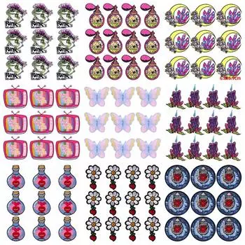 10 шт./лот, оптовая продажа, вышивка, железные нашивки для одежды, нашивки для одежды, куртки, декор, аппликация, принадлежности для шитья