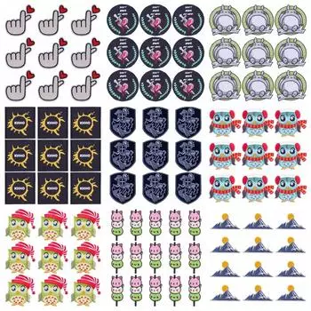 10 шт./лот, оптовая продажа, вышивка, железные нашивки для одежды, нашивки для одежды, куртки, декор, аппликация, принадлежности для шитья