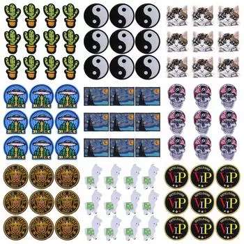 10 шт./лот, оптовая продажа, вышивка, железные нашивки для одежды, нашивки для одежды, куртки, декор, аппликация, принадлежности для шитья