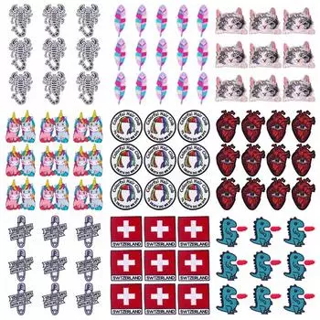 10 шт./лот, оптовая продажа, вышивка, железные нашивки для одежды, нашивки для одежды, куртки, декор, аппликация, принадлежности для шитья