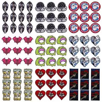 10 шт./лот, оптовая продажа, вышивка, железные нашивки для одежды, нашивки для одежды, куртки, декор, аппликация, принадлежности для шитья