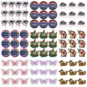 10 шт./лот, оптовая продажа, вышивка, железные нашивки для одежды, нашивки для одежды, куртки, декор, аппликация, принадлежности для шитья