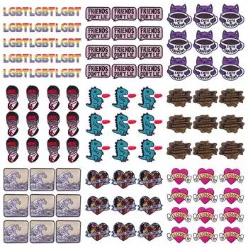 10 шт./лот, оптовая продажа, вышивка, железные нашивки для одежды, нашивки для одежды, куртки, декор, аппликация, принадлежности для шитья