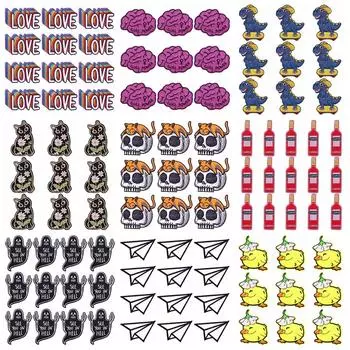 10 шт./лот, оптовая продажа, вышивка, железные нашивки для одежды, нашивки для одежды, куртки, декор, аппликация, принадлежности для шитья