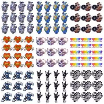 10 шт./лот, оптовая продажа, вышивка, железные нашивки для одежды, нашивки для одежды, куртки, декор, аппликация, принадлежности для шитья