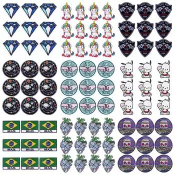 10 шт./лот, оптовая продажа, вышивка, железные нашивки для одежды, нашивки для одежды, куртки, декор, аппликация, принадлежности для шитья