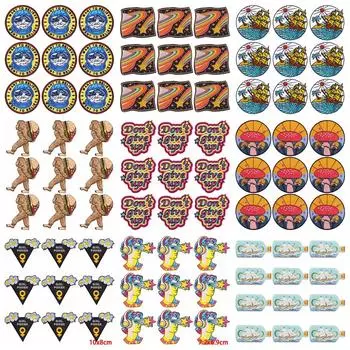 10 шт./лот, оптовая продажа, вышивка, железные нашивки для одежды, нашивки для одежды, куртки, декор, аппликация, принадлежности для шитья