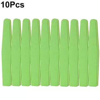 10 шт./лот пилочка для ногтей инструменты двухсторонние цветные пилочки для ногтей моющиеся пилочки для ногтей пилочки для полировки ногтей зелёный