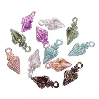 10 шт./лот Подвески-ракушки для самостоятельного изготовления браслета на лодыжку, ожерелья, ювелирных изделий, аксессуаров, принадлежностей ручной работы коричневый