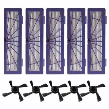 10 шт./лот, сменная боковая щетка HEPA-фильтра для Neato BotVac 70e 750 80 85, запчасти для робота-пылесоса, бесплатная доставка